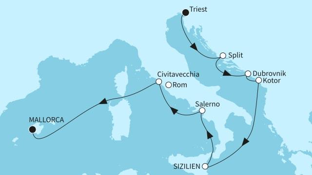Adriaperlen und Höhepunkte Italiens