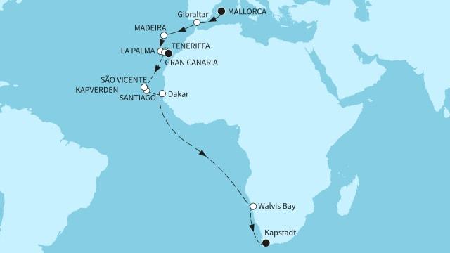 Auf Entdeckerspuren nach Südafrika