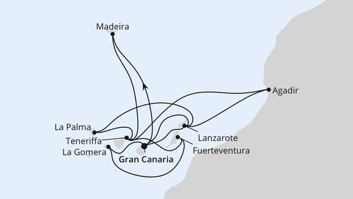 Große Kanarenreise mit Madeira & Marokko