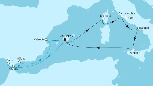 Spaniens Südküste und mediterrane Inselwelten