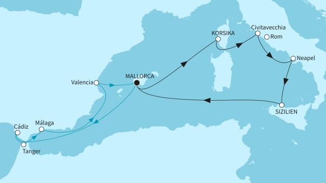Spaniens Südküste und mediterrane Inselwelten