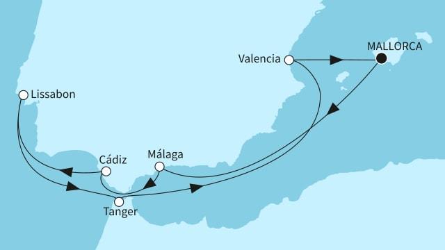 Iberiens Metropolen und der Zauber Marokkos