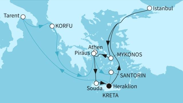 Östliches Mittelmeer intensiv