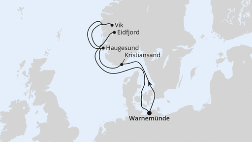 Norwegens Fjorde ab Warnemünde 1