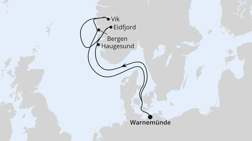 Norwegens Fjorde ab Warnemünde 1
