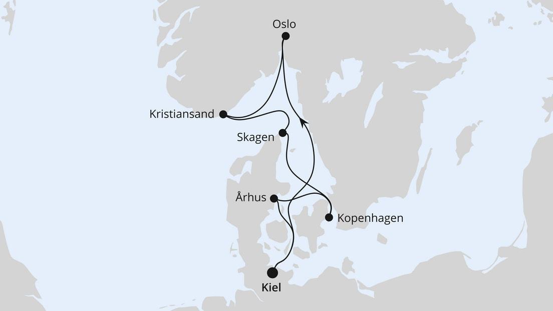 Skandinavische Highlights ab Kiel
