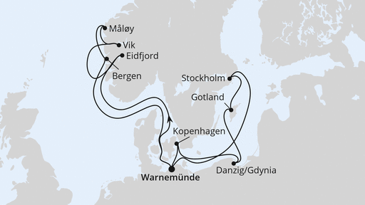 Skandinavien & Polen ab Warnemünde