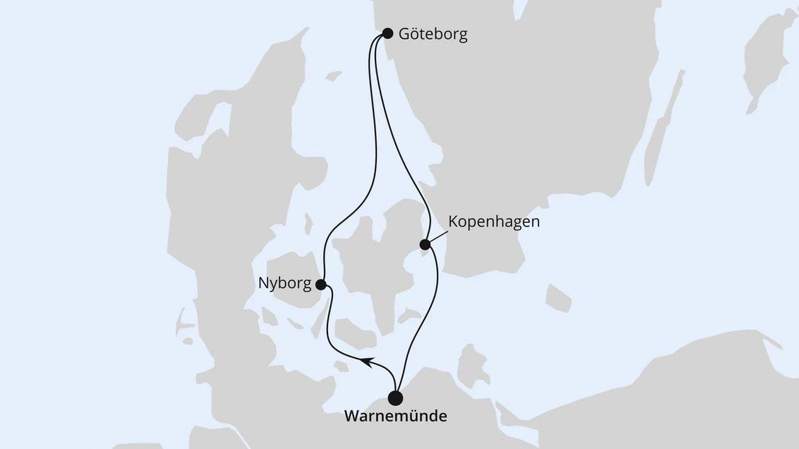 Kurzreise nach Dänemark & Schweden ab Warnemünde