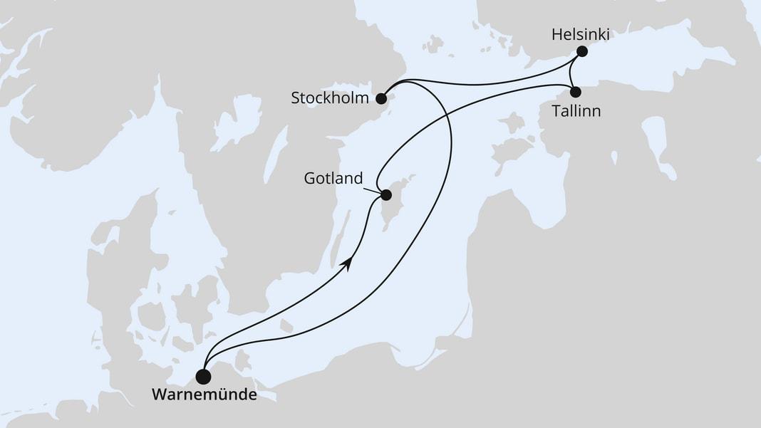 Ostsee ab Warnemünde 1