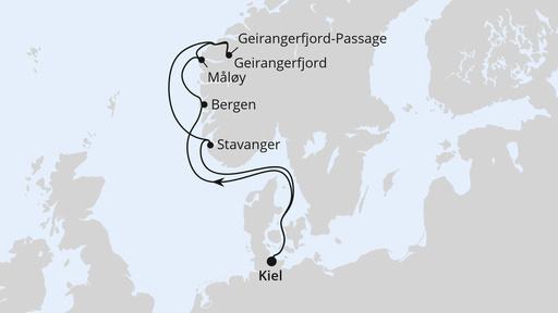 Norwegens Welterbe ab Kiel 1