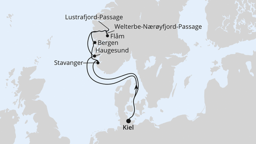 Norwegens Welterbe ab Kiel 1