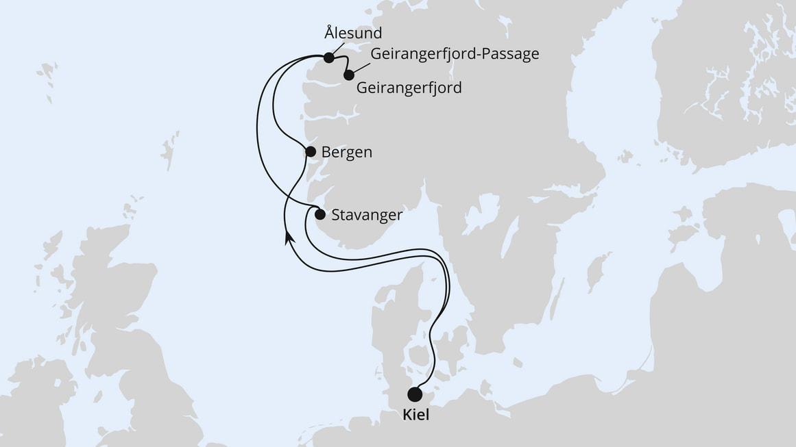 Norwegens Welterbe ab Kiel 1