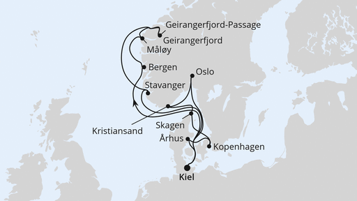 Große Skandinavien-Reise ab Kiel 1