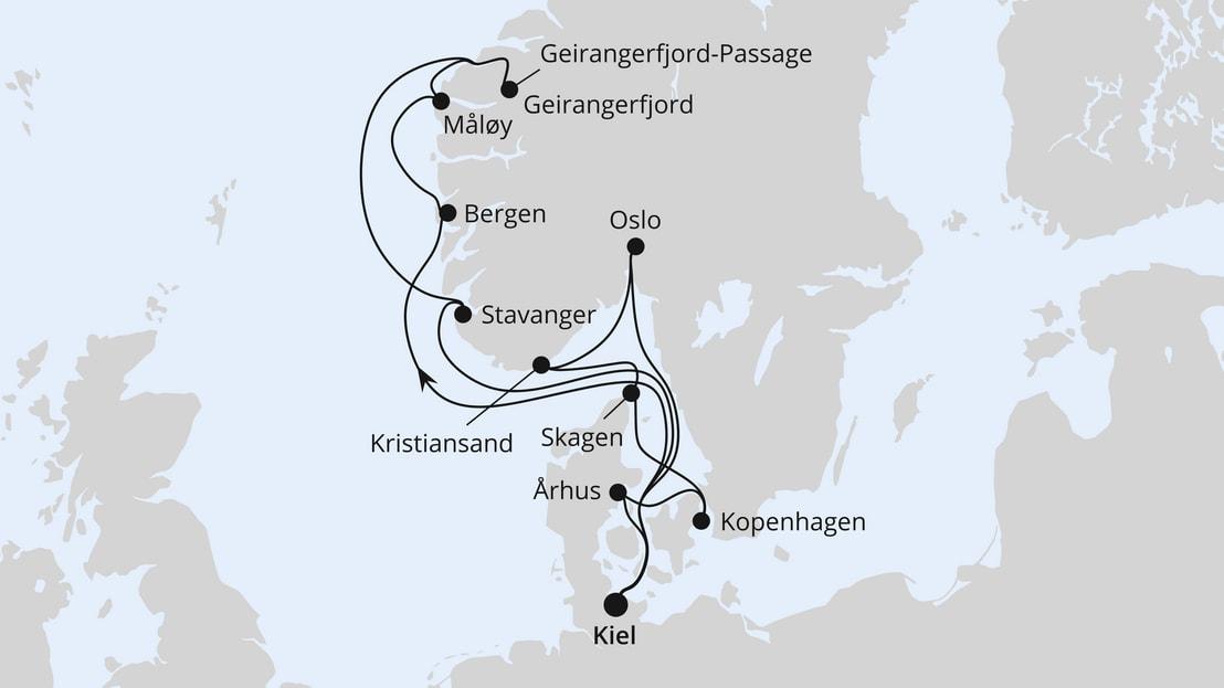 Große Skandinavien-Reise ab Kiel 1