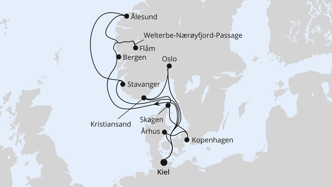 Große Skandinavien-Reise ab Kiel 1