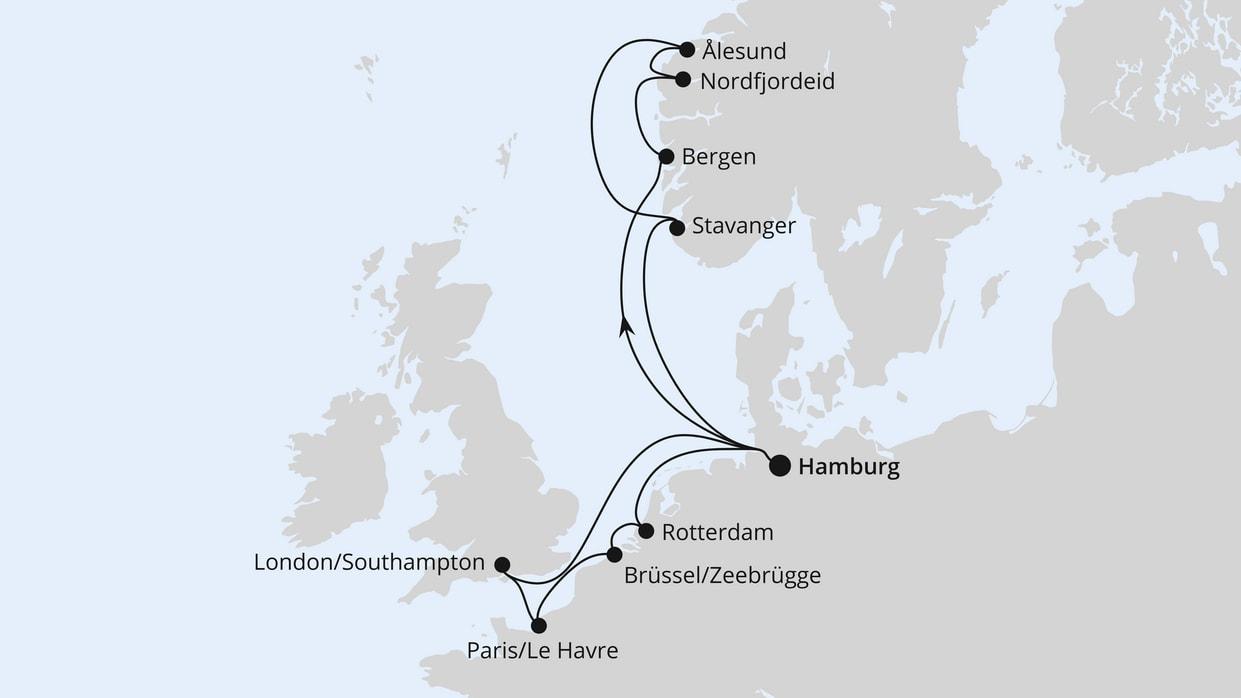 Metropolen & Norwegen ab Hamburg