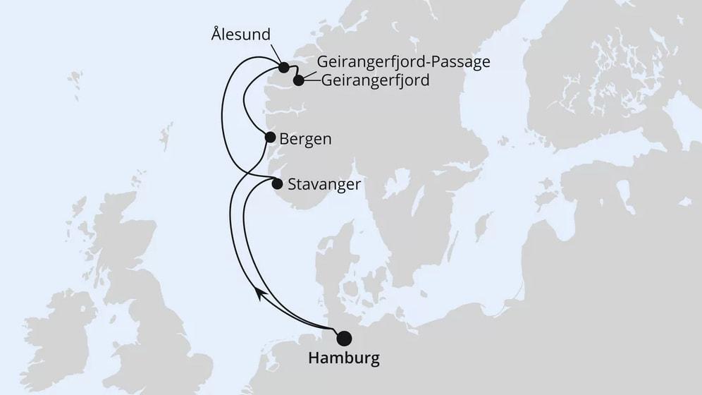 Norwegens Welterbe ab Hamburg