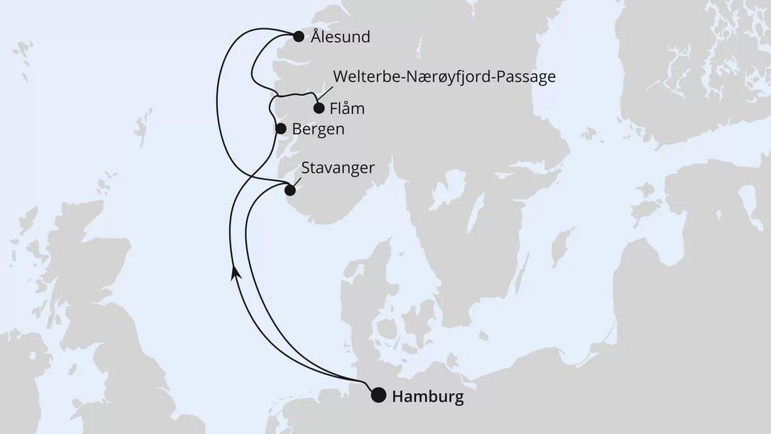 Norwegens Welterbe ab Hamburg