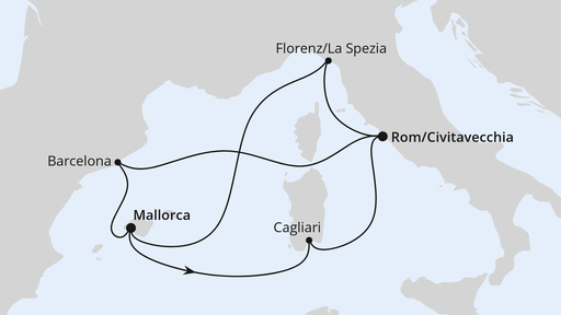Spanien, Frankreich & Italien ab Mallorca 2