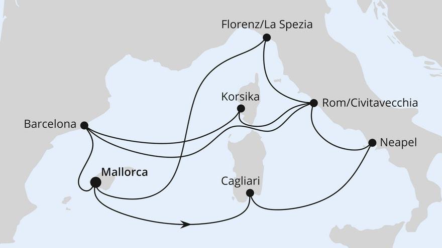Große Mittelmeer-Reise ab Mallorca 1