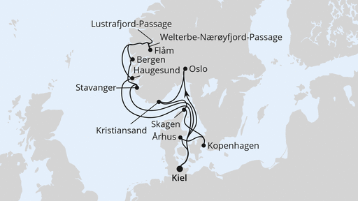 Große Skandinavien-Reise ab Kiel 2