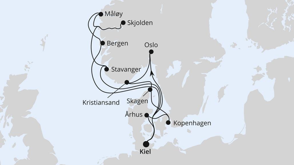 Große Skandinavien-Reise ab Kiel 2