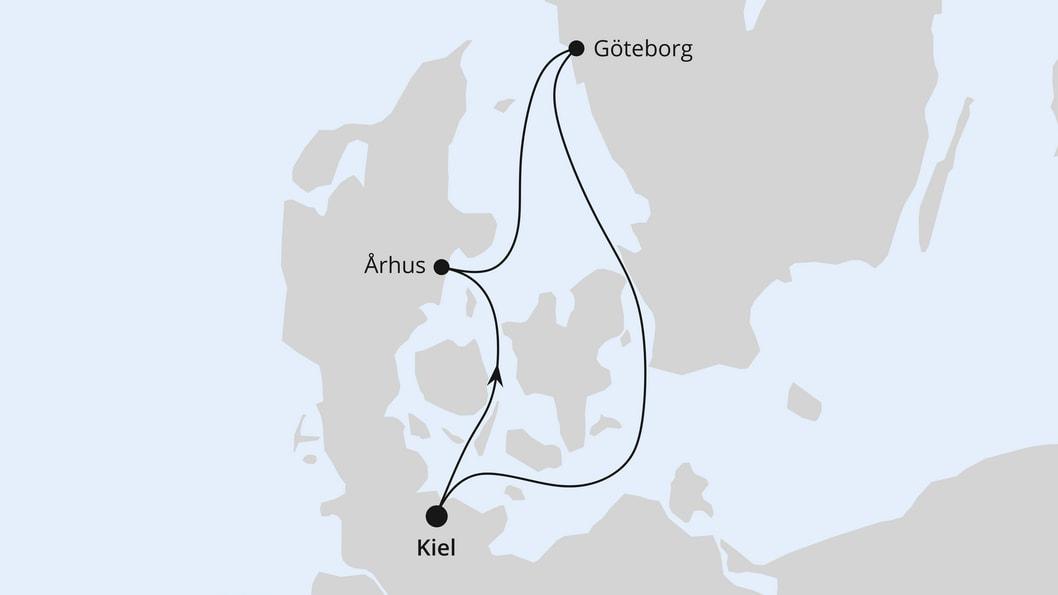 Minikreuzfahrt nach Dänemark & Schweden ab Kiel
