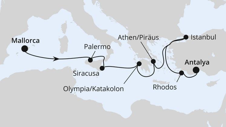 Italien & Griechenland mit Istanbul