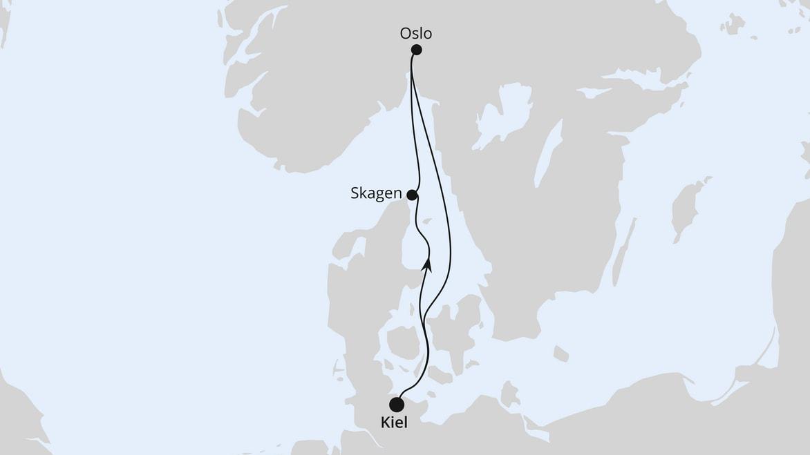 Kurzreise nach Norwegen & Dänemark ab Kiel 1