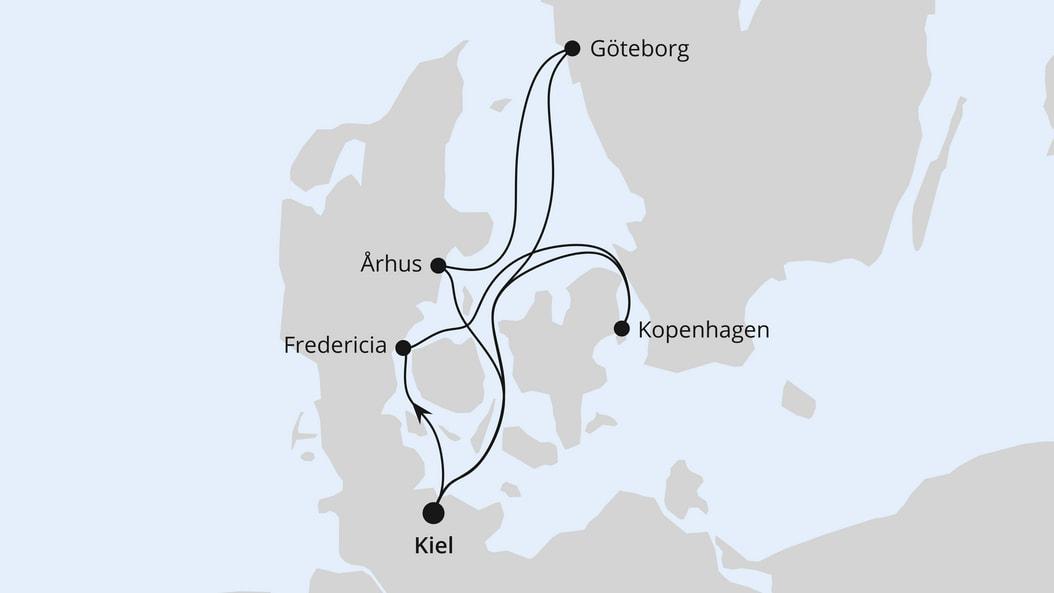 Dänemark ab Kiel