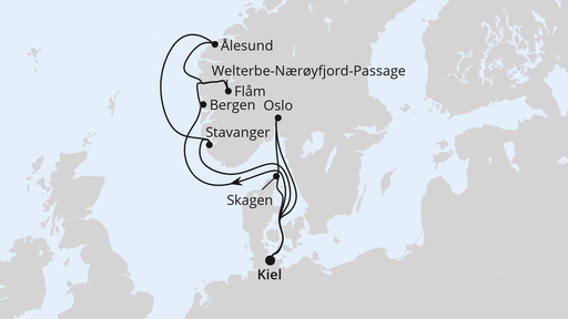 Norwegen & Dänemark ab Kiel 2