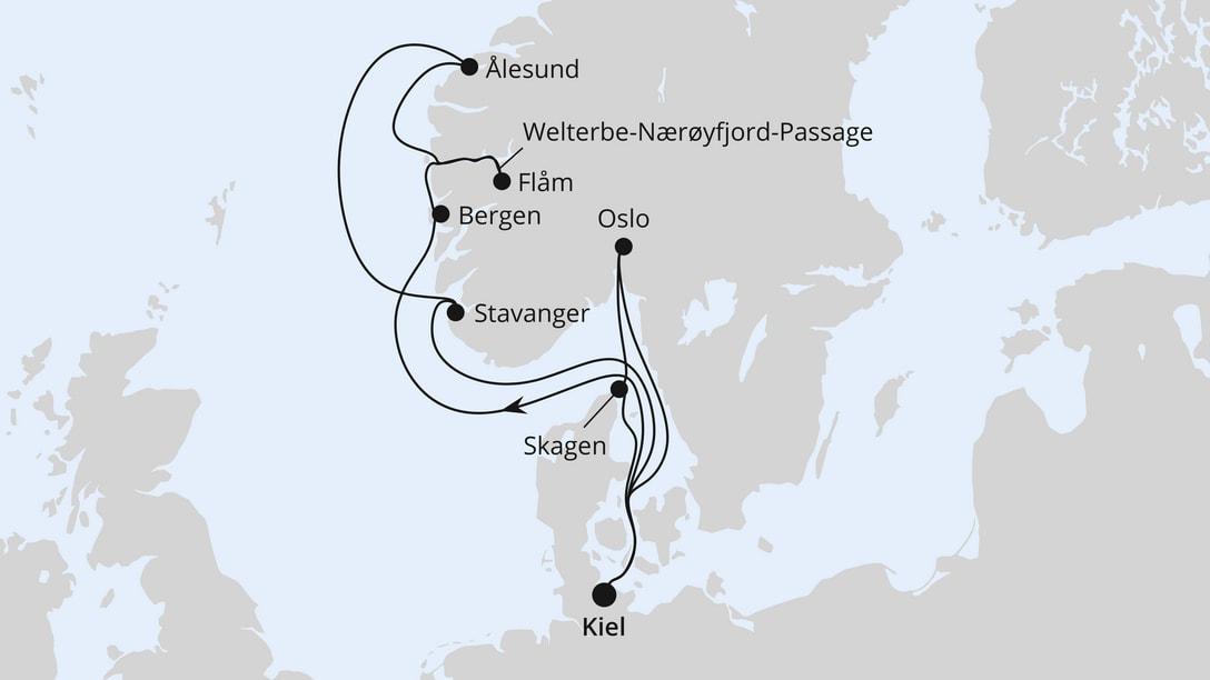 Norwegen & Dänemark ab Kiel 2