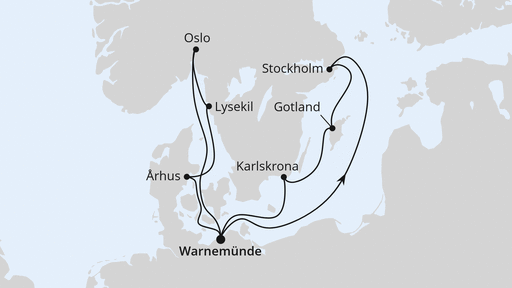 Städte der Ostsee ab Warnemünde 2