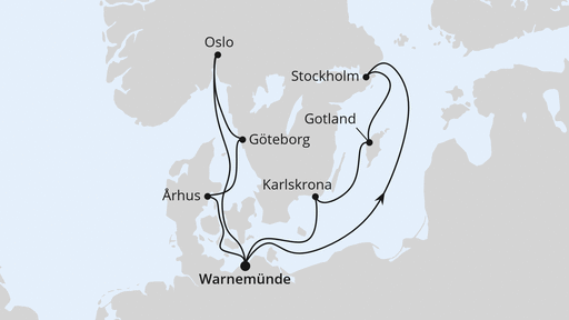 Städte der Ostsee ab Warnemünde 2