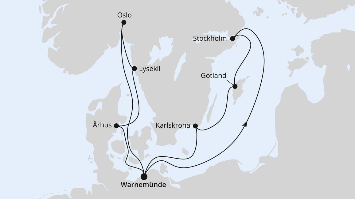 Städte der Ostsee ab Warnemünde 2