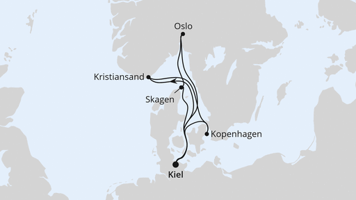 Norwegen & Dänemark ab Kiel 1