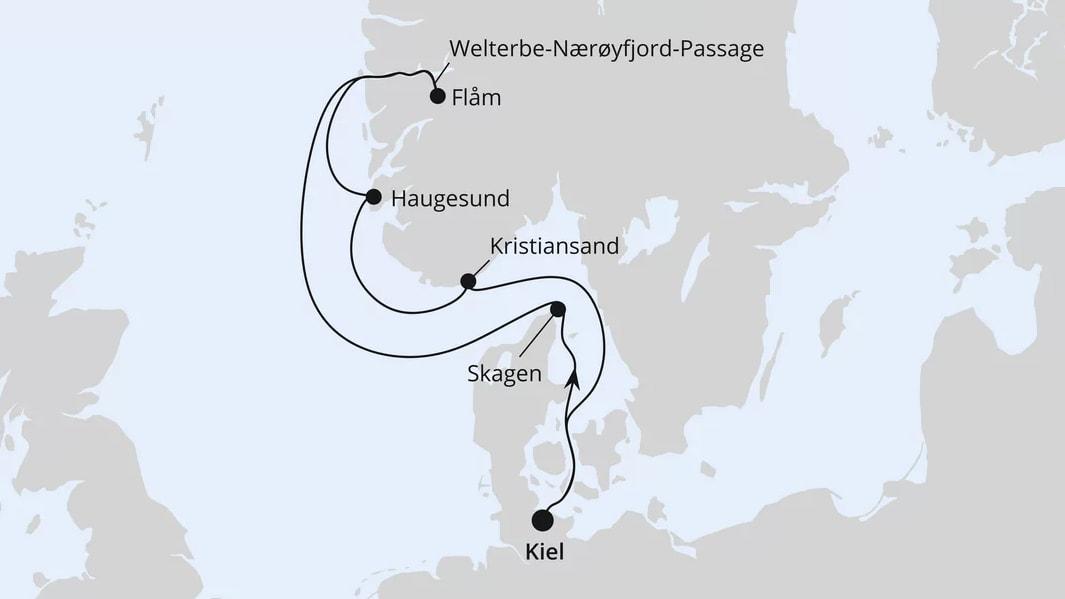 Norwegens Welterbe ab Kiel 2