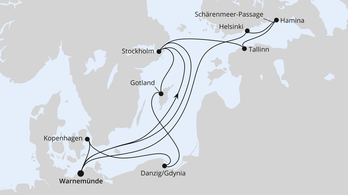 Highlights der Ostseeküste ab Warnemünde