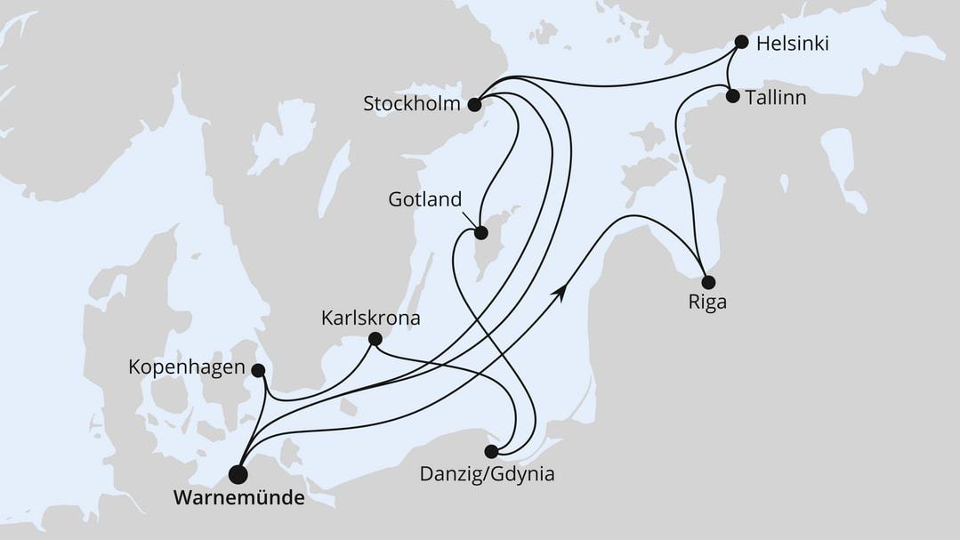 Highlights der Ostseeküste ab Warnemünde