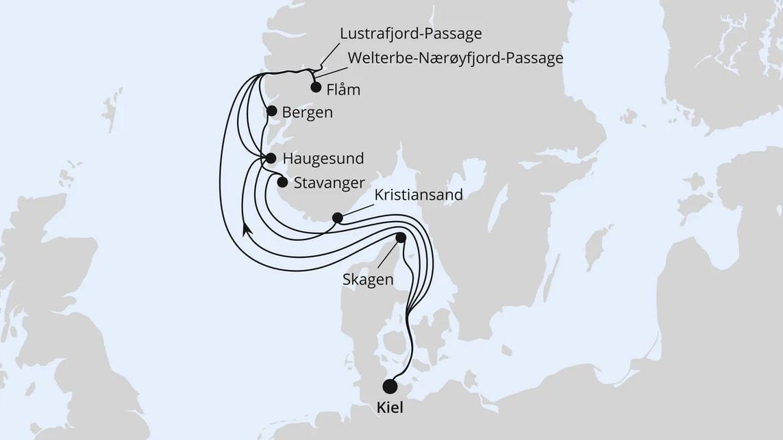 Große Norwegen-Reise ab Kiel