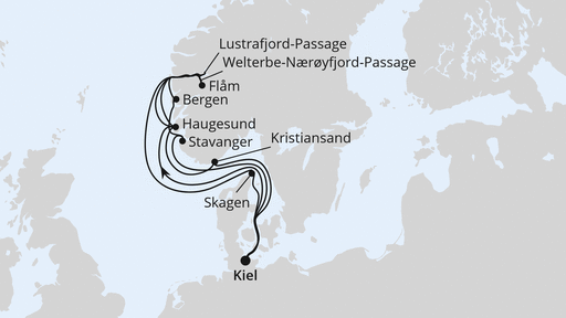 Große Norwegen-Reise ab Kiel