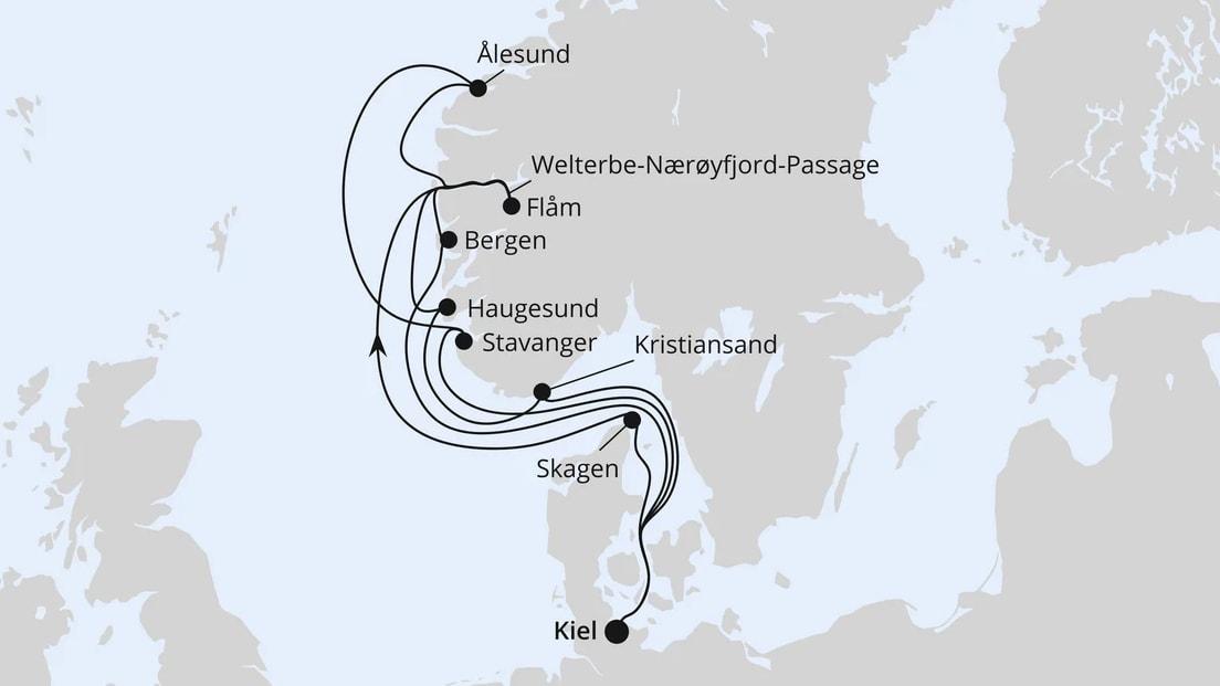Große Norwegen-Reise ab Kiel