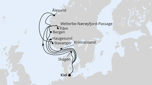 Große Norwegen-Reise ab Kiel