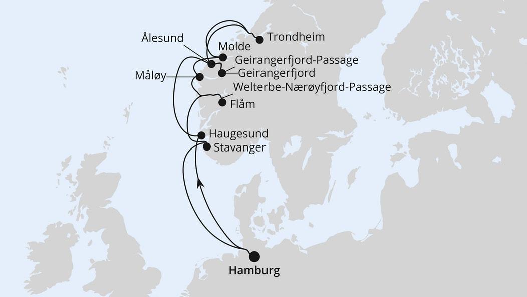 Norwegens Fjord-Weltnaturerbe ab Hamburg 2