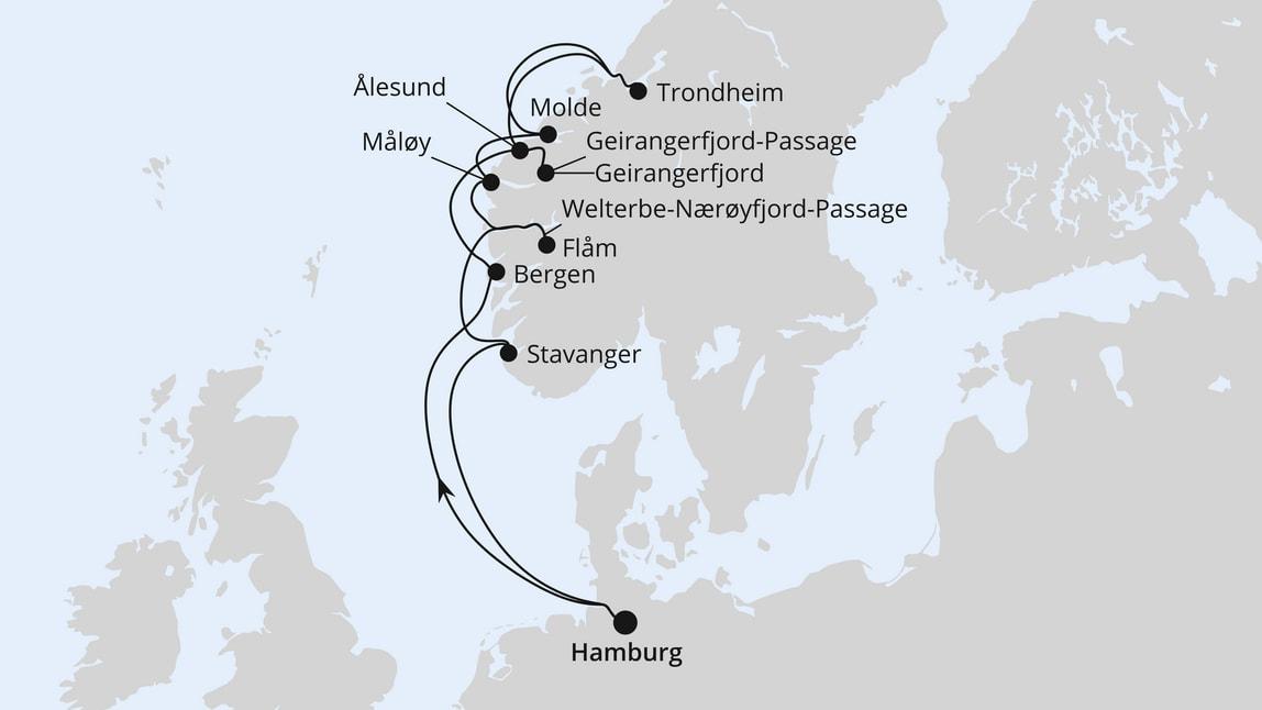 Norwegens Fjord-Weltnaturerbe ab Hamburg 2