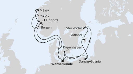 Skandinavien & Polen ab Warnemünde