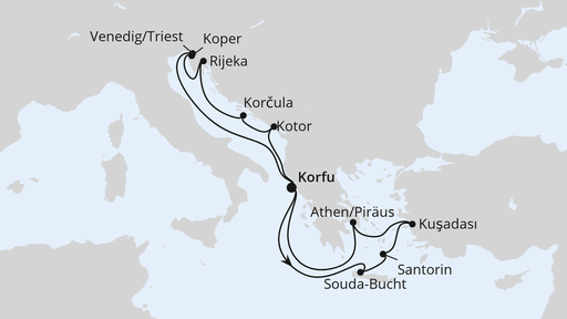 Adria & Griechenland ab Korfu 1