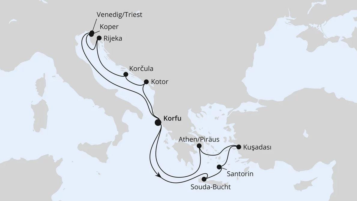 Adria & Griechenland ab Korfu 1