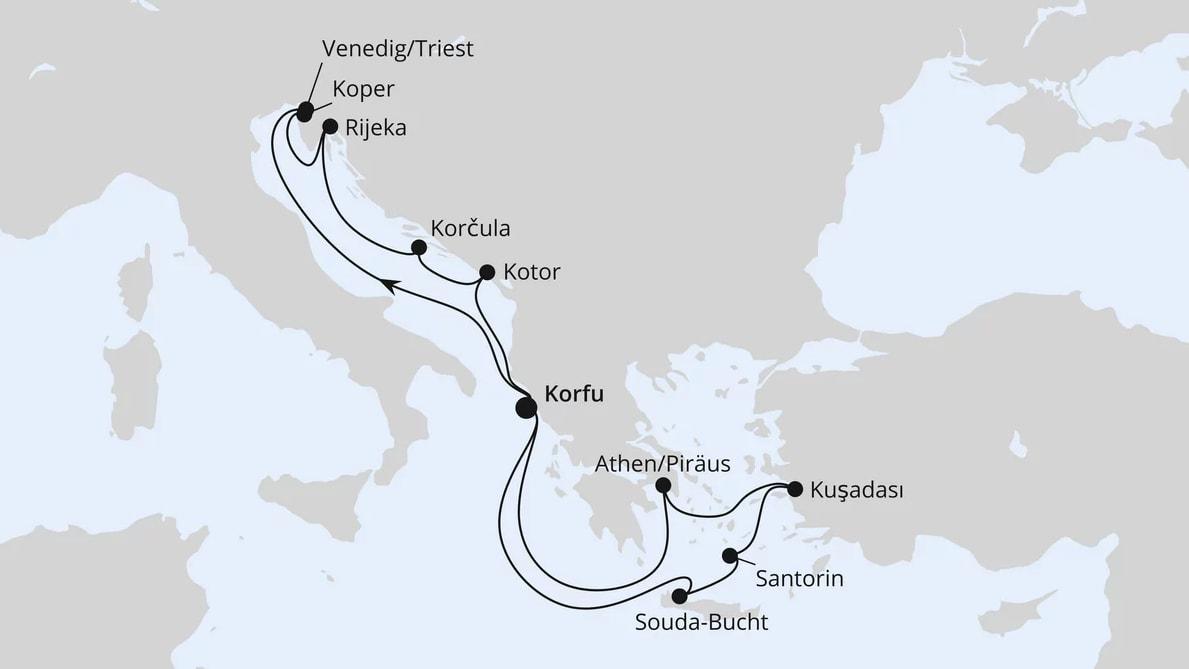 Adria & Griechenland ab Korfu 1