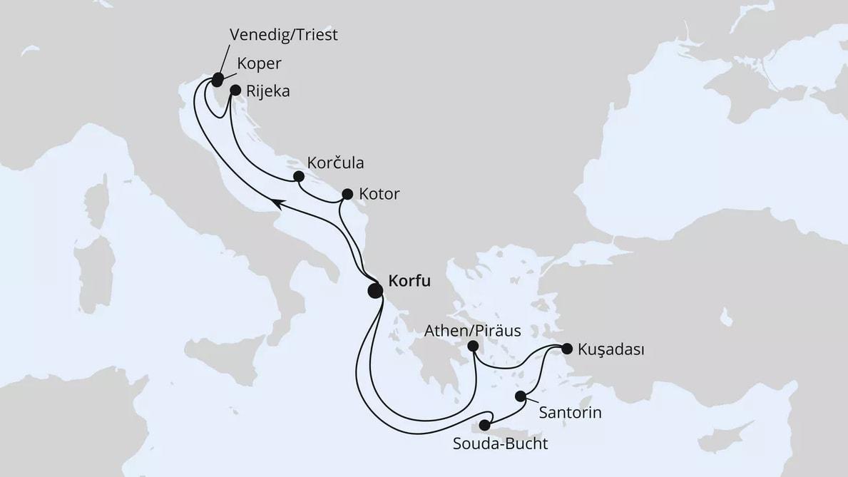 Adria & Griechenland ab Korfu 1